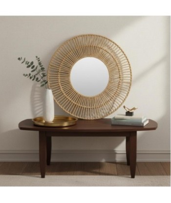 Espejo de Palma y Hierba Marina - Diseño Natural para Decoración