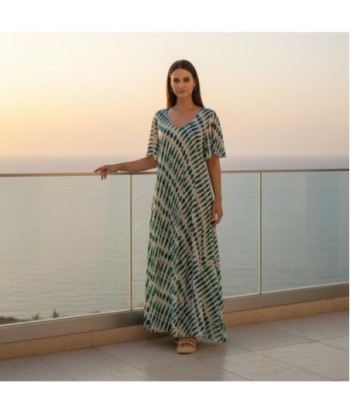 Isla Bonita By SIGRIS Vestido Largo de Viscosa con Estampado Moderno