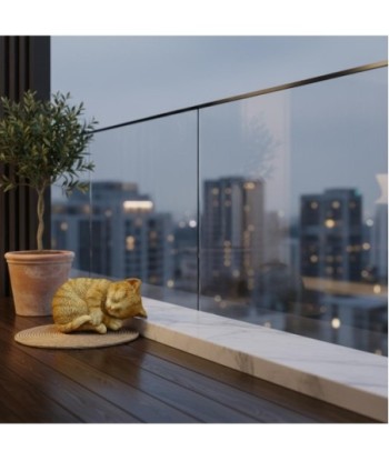Figura de Gato Acostado en Resina - Decoración Tierna para el Hogar