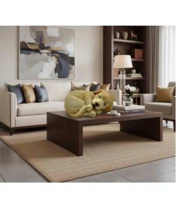 Figura de Perro Acostado de Resina - Estilo Realista para Decoración