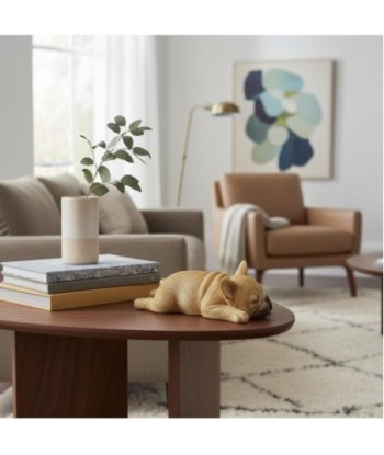 Figura de Perro Acostado de Resina - Decoración Moderna