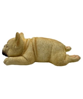 Figura de Perro Acostado de Resina - Estilo Realista para Decoración