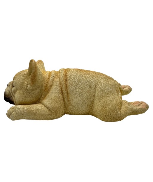Figura de Perro Acostado de Resina - Estilo Realista para Decoración