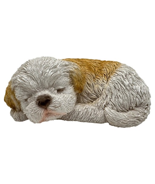 Figura de Perro Acostado de Resina - Decoración Llamativa