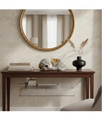 Figura de Perro Acostado de Resina - Decoración Llamativa