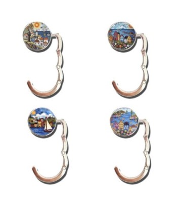 Colgador 4U de metal con diseño artístico colorido, práctico y decorativo