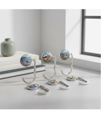 Colgador 4U de metal con diseño artístico colorido, práctico y decorativo