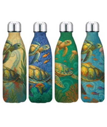 Botella Térmica de Acero Inoxidable con Tortugas y Caja Regalo | Capacidad 500ml