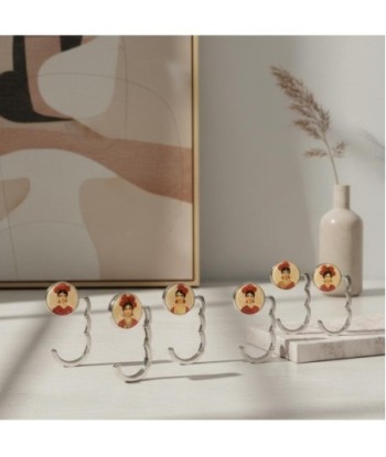 Colgador 4U de Metal con Diseño Artístico para Decoración