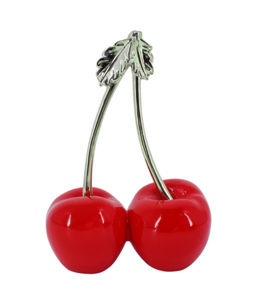 Figura de cerezas de resina | Decoración moderna y vibrante