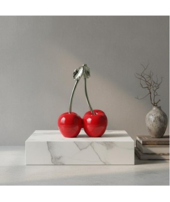 Figura de cerezas de resina | Decoración moderna y vibrante