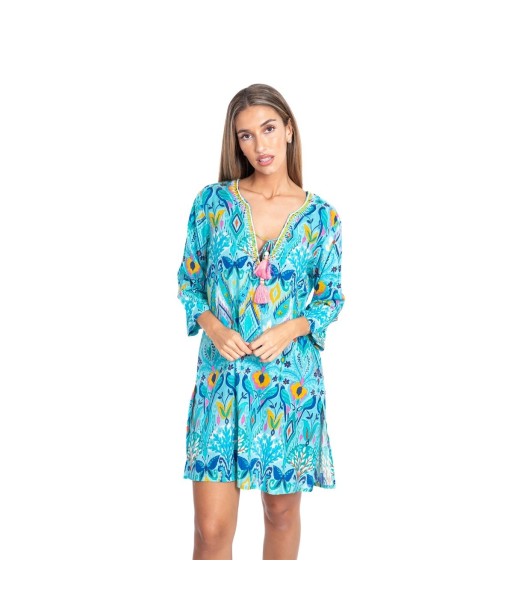 Kurta Multicolor para Mujer - Moda Isla Bonita, Estilo Floral, 100% Algodón, Perfecto para Ocasiones Especiales