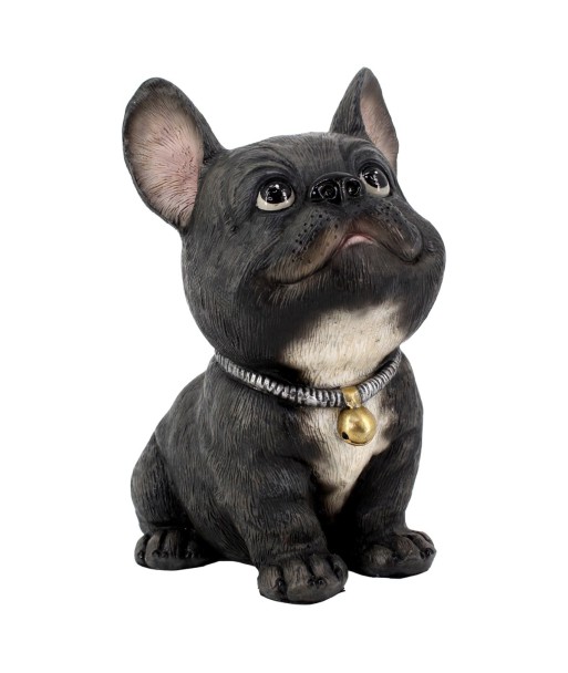 Figura de Perro Bulldog de Resina - Estilo Decorativo para el Hogar