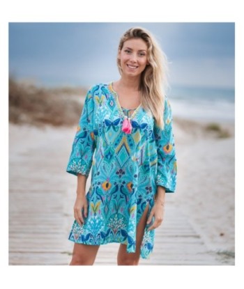 Kurta Multicolor para Mujer - Moda Isla Bonita, Estilo Floral, 100% Algodón, Perfecto para Ocasiones Especiales