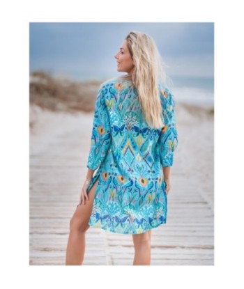 Kurta Multicolor para Mujer - Moda Isla Bonita, Estilo Floral, 100% Algodón, Perfecto para Ocasiones Especiales