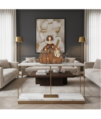 Figura Menina en Resina - Decoración Vintage con Estilo Clásico