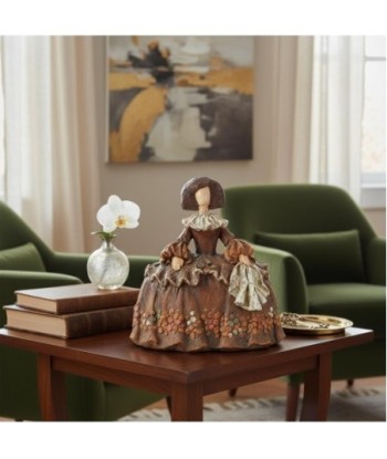 Figura Menina en Resina - Decoración Vintage con Estilo Clásico