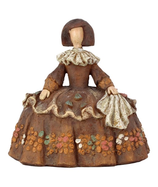 Figura Menina de Resina Decorativa en Estilo Clásico