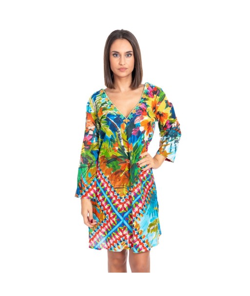 Kurta Azul para Mujer - Moda Bohemia, 100% Algodón, Estilo Floral, Ideal para Ocasiones Especiales y Diarias,