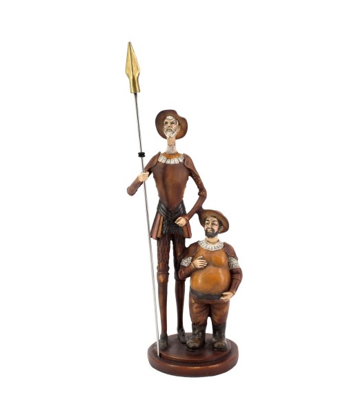 Figura Don Quijote y Sancho Panza de Resina, Estilo Clásico para Decoración