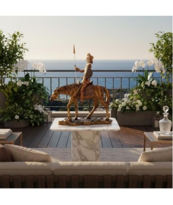 Figura de Don Quijote S/Caballo en Resina - Decoración Única y Artística