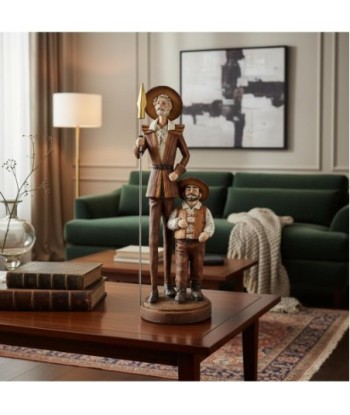 Figura de Don Quijote y Sancho Panza de Resina - Decoración Clásica