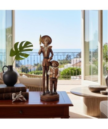 Figura de Don Quijote y Sancho Panza de Resina - Decoración Clásica