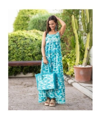 Vestido Largo Midi Multicolor para Mujer - Moda Elegante, Estampado Único, Ideal para Fiesta y Ocasiones Especiales