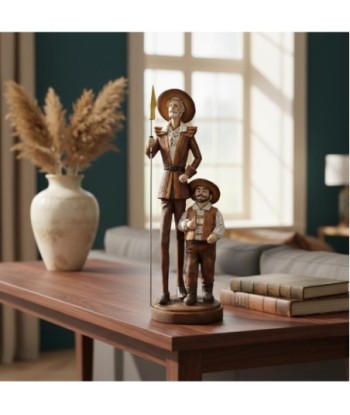 Figura de Don Quijote y Sancho Panza de Resina - Decoración Clásica