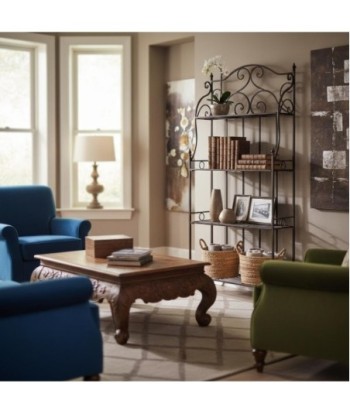 Estantería de Metal Decorativa para el Hogar - Estilo Clásico