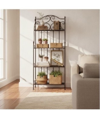 Estantería de Metal Decorativa para el Hogar - Estilo Clásico