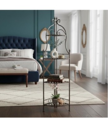 Estantería de Metal para Esquinas - Diseño Elegante y Funcional