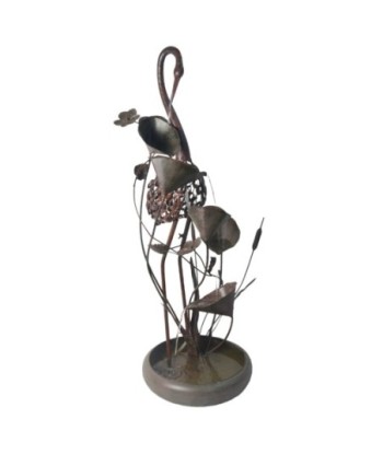 Fuente Flamenco de Metal - Decoración Jardín Estilo Elegante