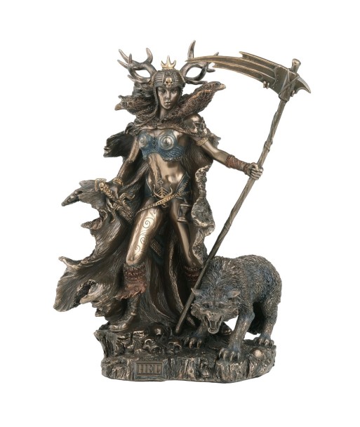 Figura Mitológica Hel-Diosa Nórdica del Inframundo - Resina Detallada