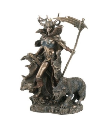 Figura Mitológica Hel-Diosa Nórdica del Inframundo - Resina Detallada