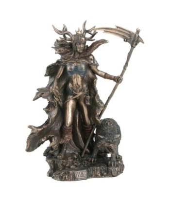 Figura Mitológica Hel-Diosa Nórdica del Inframundo - Resina Detallada