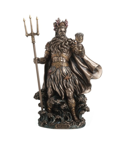 Figura Mitológica Aegir Gigante Del Mar Nórdico en Resina - Detalle Exquisito