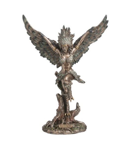Figura Mitológica Harpy - Resina, Estilo Épico y Naturalista