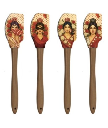 Espátula Flamenca Expositor de MDF y Silicona Alimentaria con Diseño Artístico