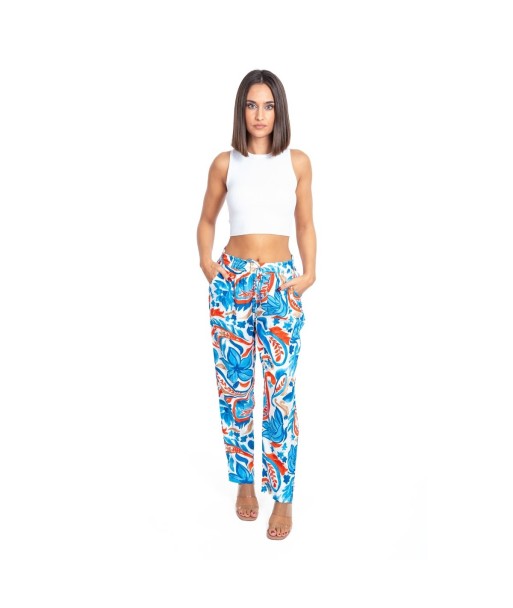 Pantalón Multicolor para Mujer - Ropa de Moda Isla Bonita Étnico - Pantalones Casual, Tiro Medio, 100% Algodón,