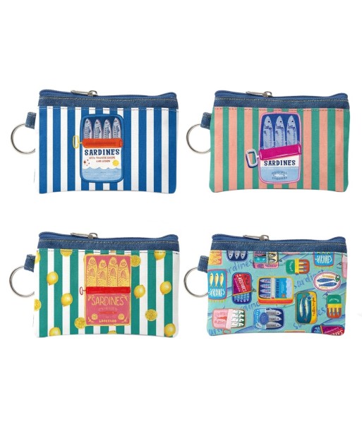 Monedero 4U de PVC con diseños coloridos y modernos