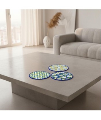 Posavasos de Cerámica con Diseño de Limones - Estilo Colorido y Moderno