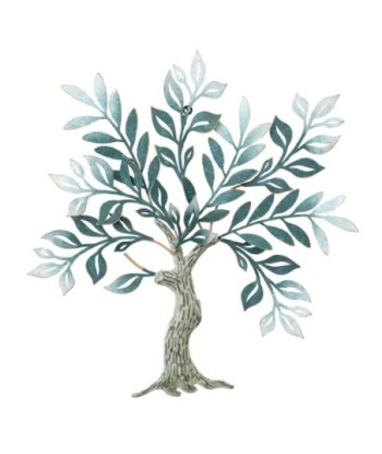 Adorno Pared Árbol de Metal Verde - Estilo Natural para Jardín