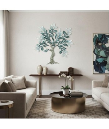 Adorno Pared Árbol de Metal Verde - Estilo Natural para Jardín