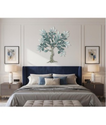 Adorno Pared Árbol de Metal Verde - Estilo Natural para Jardín