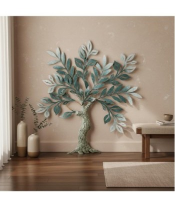 Adorno Pared Árbol de Metal Verde - Estilo Natural para Jardín