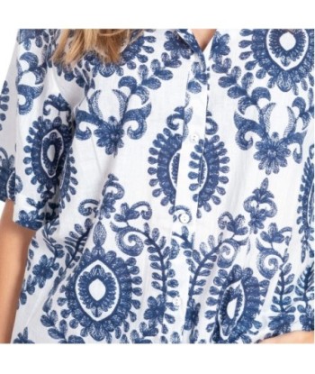 Camisa Multicolor Mujer de Algodón - Camisa Manga Larga Estampada, Ideal para Ocasiones Especiales y Uso Diario,