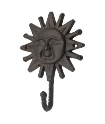 Percha Sol 1 Pomo de Hierro Colado - Estilo Vintage para Decoración