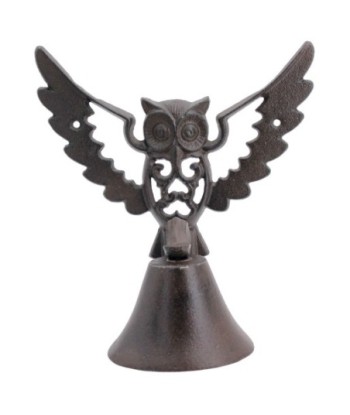 Campana Buho de Hierro Colado | Diseño Original para Decoración