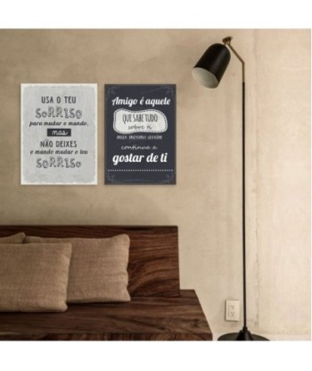 ORIGEN Home Decor Adornos pared portugues Placas Metal | Placa de Metal Negro Rectangular - 33x24x1cm